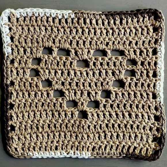 Hand Crafted Other - Farmhouse Hand Crocheted Washcloth with Heart in center.  Great gift!